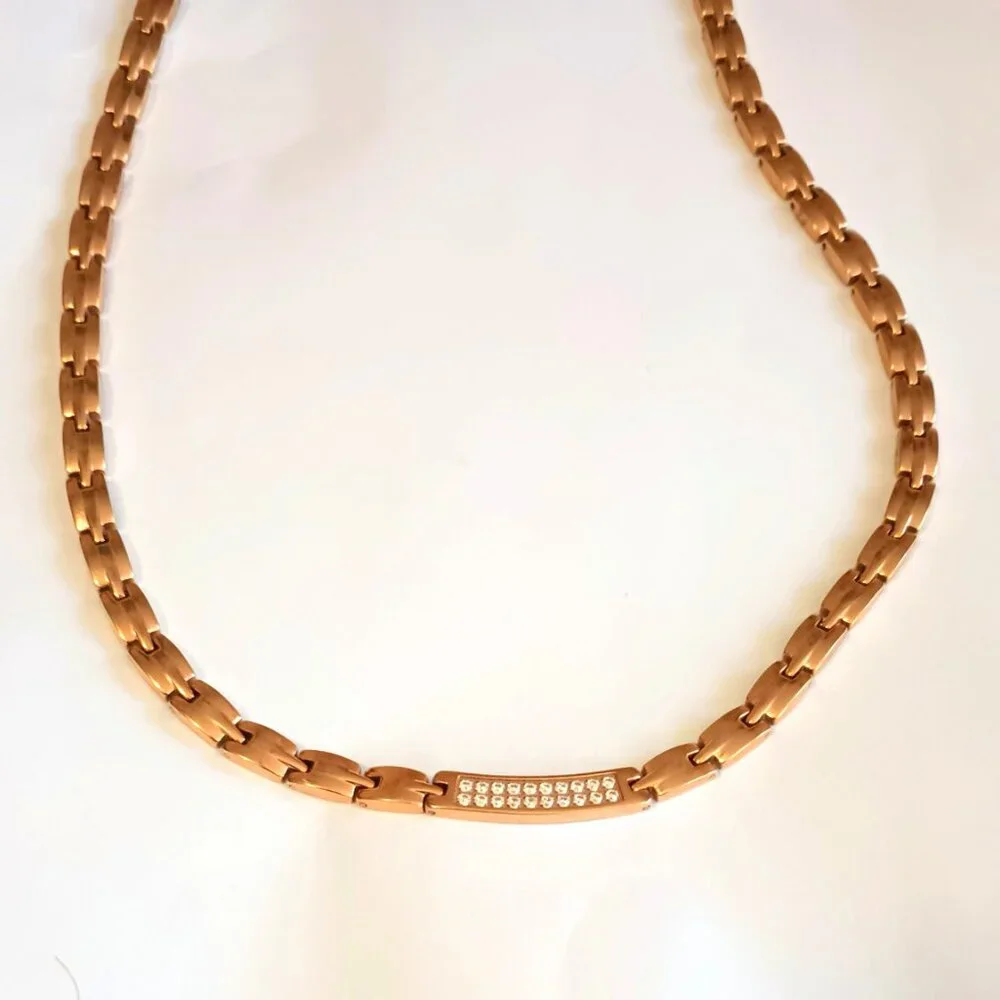 Titanium Magnetic Link Necklace 21
